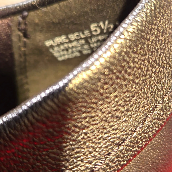 Pure Sole Leather Booties Black Side Zipper Decorative Strap Women's Size 5.5M - Picture 11 of 11